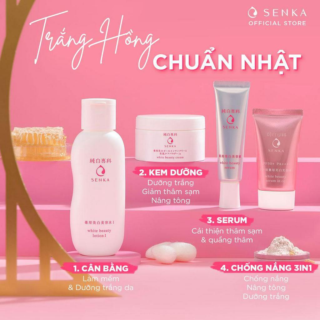 Chống nắng serum 3 trong 1 Senka White Beauty CC 40g