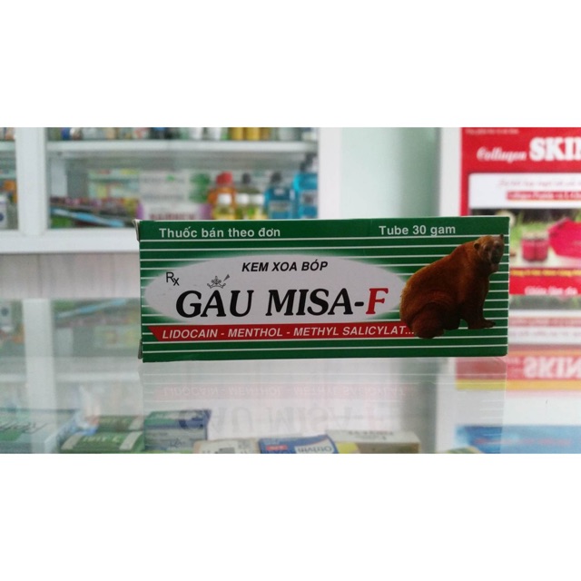 Gel xoa bóp Gấu Misa tuýp 30gr