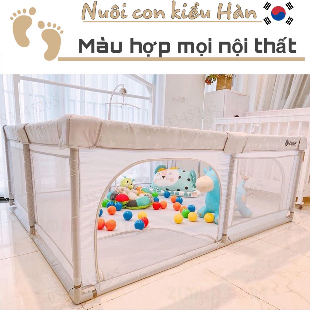 Đồ chơi trẻ em - Quây vải Hugme chống va đập 4 chiều