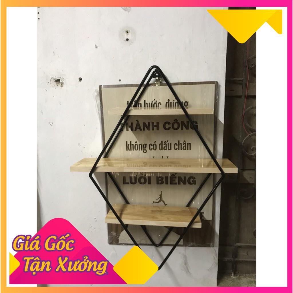 Kệ trang trí hình thoi - Treo tường decor