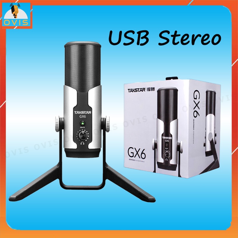 Takstar GX6 USB - Micro Thu Âm Cho Bình Luận Viên, Streamer, Game Thủ