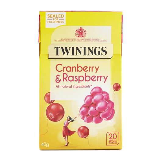 Trà túi lọc nguyên liệu tự nhiên TWININGS ALL NATURAL INGREDIENT hộp 20 gói túi lọc