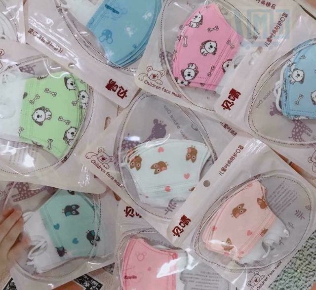 Set 5 khẩu trang trẻ em ngộ nghĩnh chống khuẩn, chống bám bụi | BigBuy360 - bigbuy360.vn