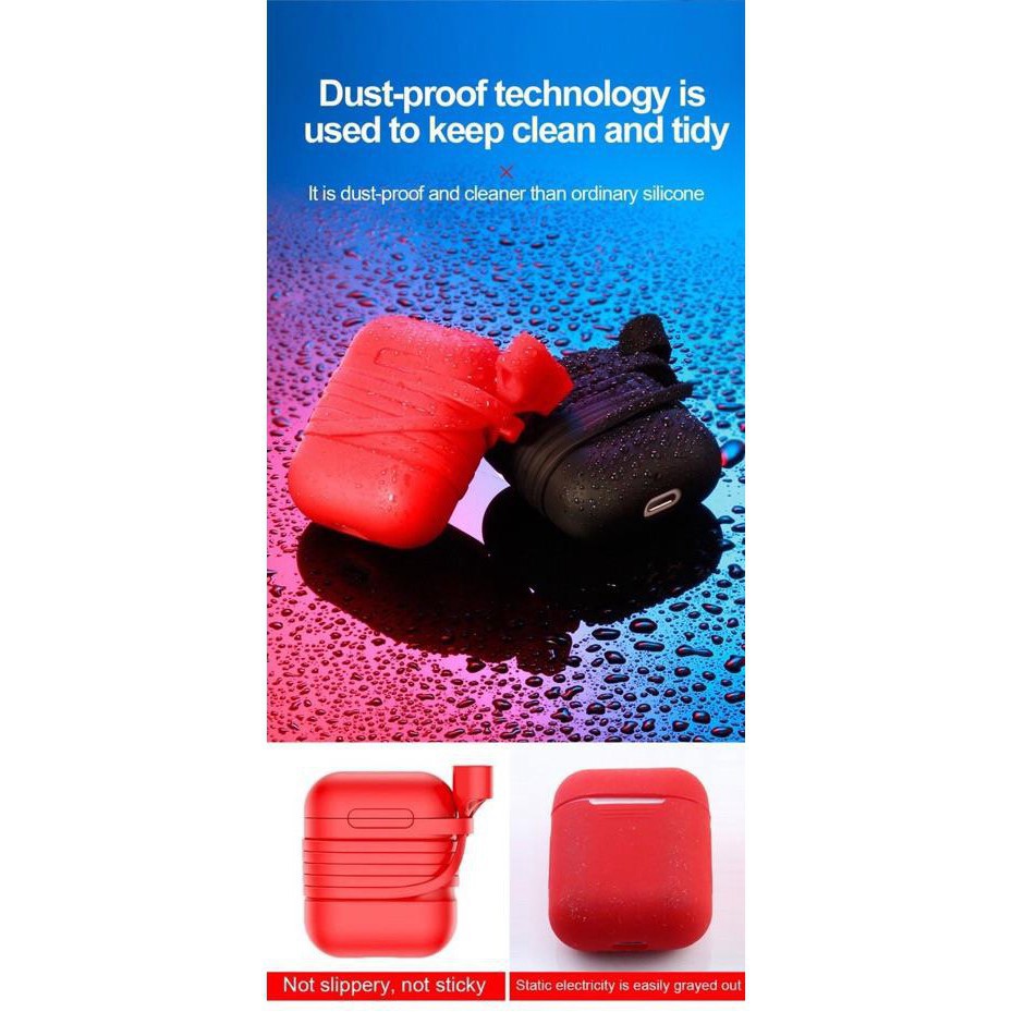 ♥️ Bao da AIR POD kèm dây đeo chống rớt Baseus ♥️
