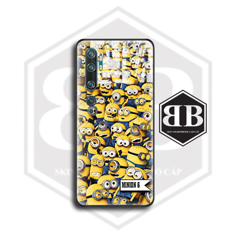Ốp lưng kính cường lực Xiaomi Redmi Note 10 CC9 Pro / Redmi K20 Mi 9T / Mi CC9 Mi A3 Lite / Note 9 Pro Max hình minion | BigBuy360 - bigbuy360.vn