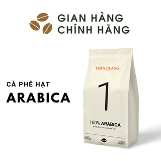 Cà phê Arabica No.1 Espresso Trần Quang cà phê hạt nguyên chất bịch mới 500g