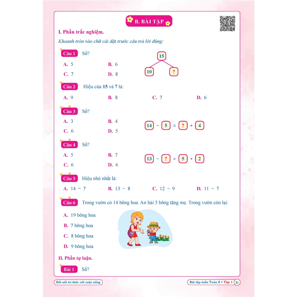 Sách Bài tập tuần toán lớp 2 tập 1   Hải Anh Books
