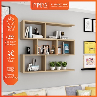 KỆ CHỮ S TREO TƯỜNG 3 TẦNG CỠ LỚN (3 MÀU) 120 x 75 x 20 cm KS12