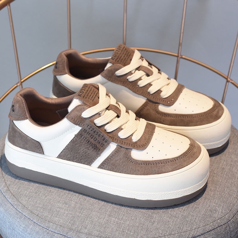 Giày thể thao nữ độn đế chất liệu cao cấp, mã hót 2022