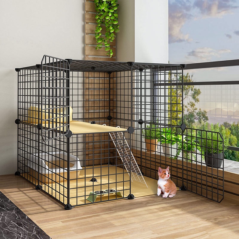 Chuồng Quây Chó Mèo Lắp Ghép Đa Năng Kèm Chốt Nối Size 35*35cm