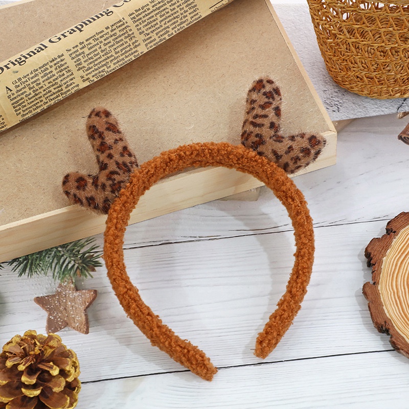 Kẹp tóc hình sừng hươu phong cách giáng sinh