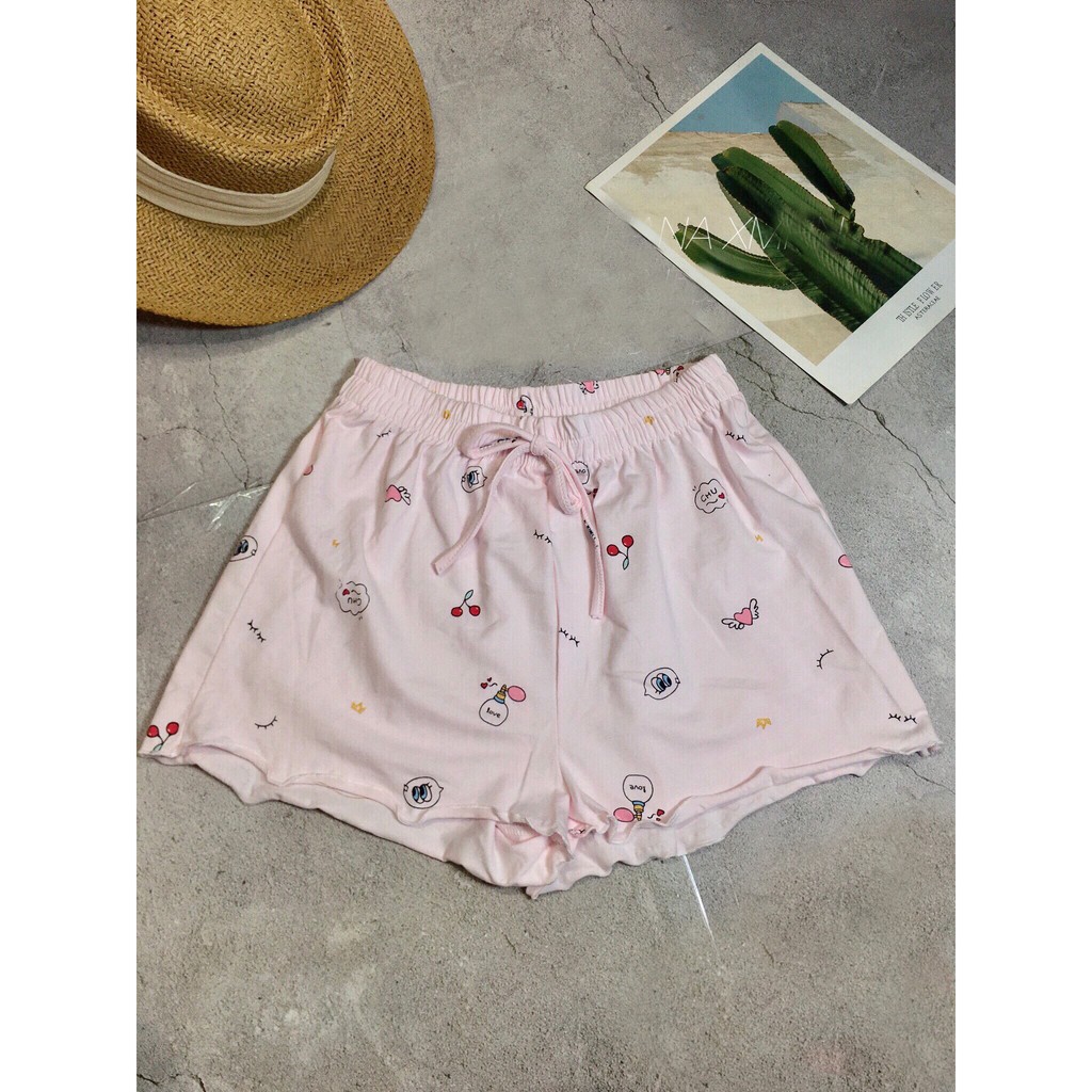 [Mã FAXANH55 giảm 10K đơn 50K] [QUÀ TẶNG LÀ GÓI XẢ VẢI BẠN NHÉ] Quần đùi nữ cute, Quần ngủ nữ phối áo 2 dây siêu xinh. | BigBuy360 - bigbuy360.vn
