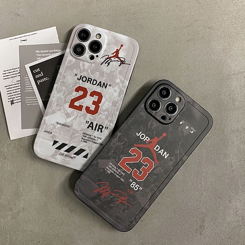 Ốp Điện Thoại Dẻo In Hình The Jordan 23 Bảo Vệ Ống Kính Cho iPhone 14 13 11 12 Pro Max Xs Max XR