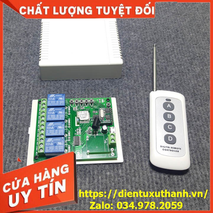 Bộ điều khiển qua điện thoại 4 kênh ewelink