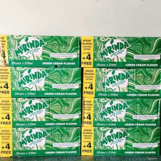 Thùng Mirinda Thái Lan ( Green Cream Soda) 28 lon