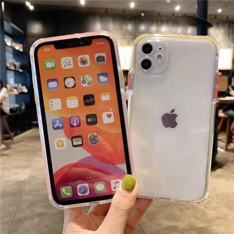 ✌️Ốp Lưng IPhone Basic Trong Suốt Viền Màu IPhone 7/8/7Plus/8Plus/X/XS/XSMax/11/11ProMax