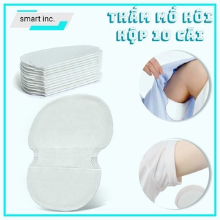 Miếng Dán Nách Áo Thấm Hút Mồ Hôi Nách Trong Suốt Khử Mùi Hộp 10 Cái