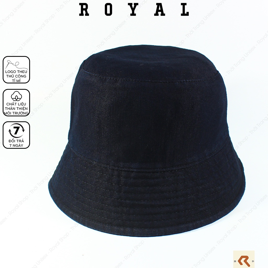 Mũ Bucket Nón Bucket Tai Bèo Vành Cụp Nam Nữ NY New York Yankees Vải Kaki Cotton 2 lớp Unisex - Royal Caps