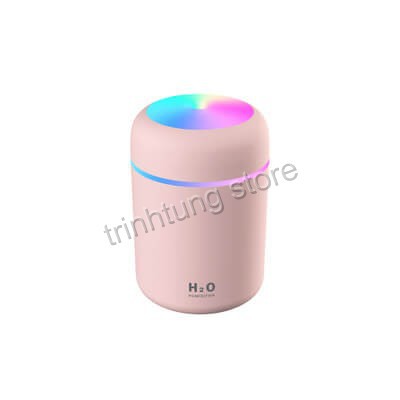 Máy phun sương tạo ẩm 300mL đèn LED đổi màu