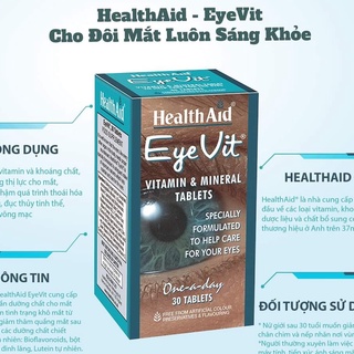 Bổ Mắt  Eye Vit Anh Quốc Tăng Cường Thị Lực .