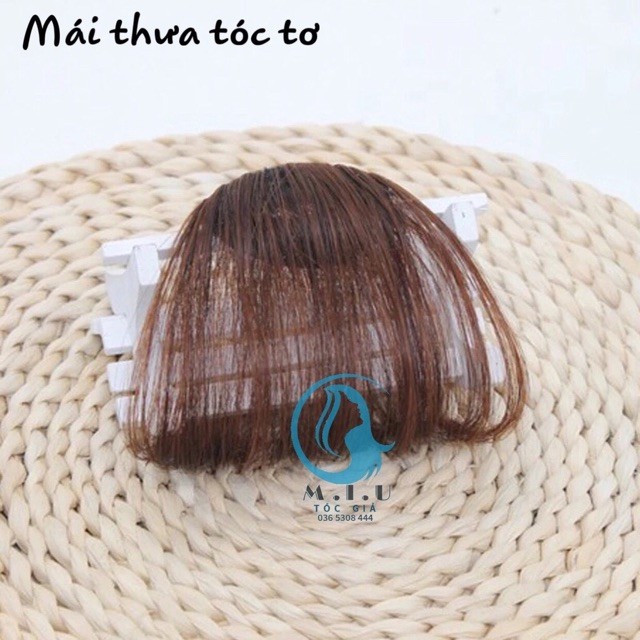 Tóc giả nữ mái thưa tóc tơ Hàn Quốc