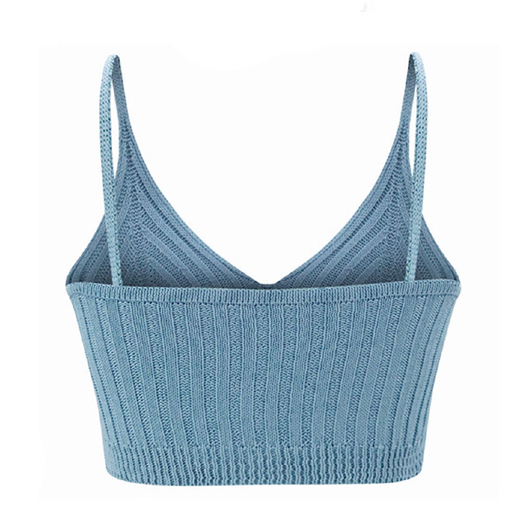 Áo Croptop Dệt Kim Không Tay Thời Trang Mùa Hè Cho Nữ | BigBuy360 - bigbuy360.vn