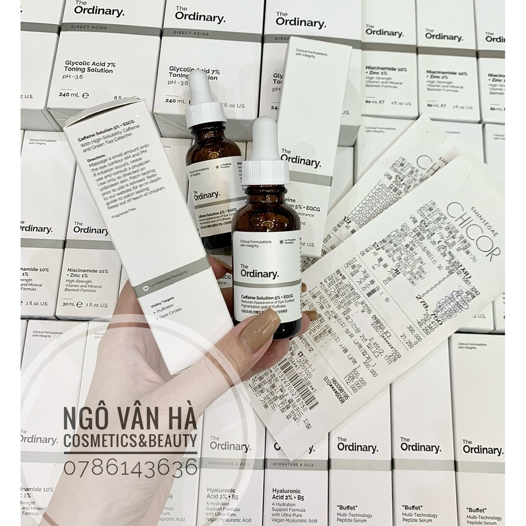 [THE ORDINARY] TINH CHẤT GIẢM QUẦNG THÂM, BỌNG MẮT THE ORDINARY CAFFEIN SOLUTION 5%+ EGCG