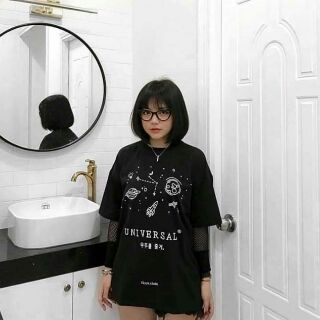 Áo thun Universe đen hot hit