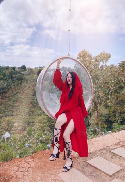 [Mã SR14MAY5 giảm 20K đơn 50K] Tặng Khăn SET VÁY ĐẦM ĐỎ BOHO THỔ CẨM ĐẦM XẺ TÀ CÓ VẢI QUÂY, SẴN MÚT NGỰC+ KHĂN QUÀNG | BigBuy360 - bigbuy360.vn