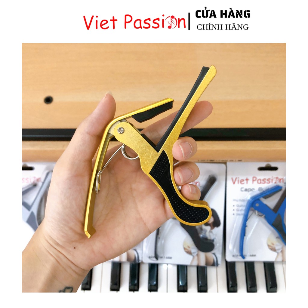 Capo đàn guitar classic acoustic Vietpassion lên dây chuyên nghiệp màu vàng đồng hợp kim chắc chắn ghi ta