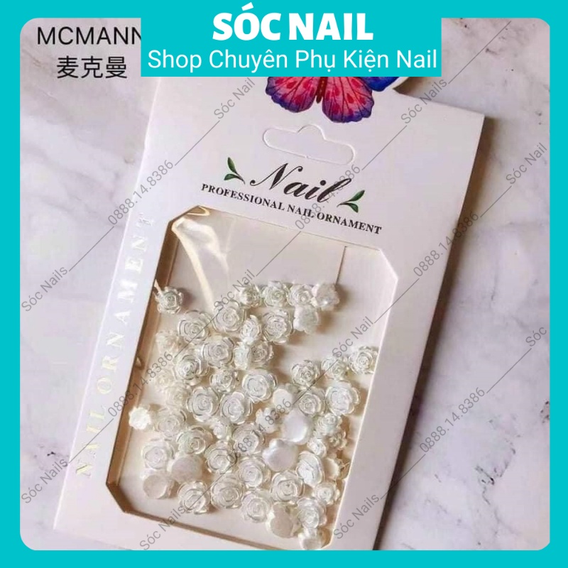 Charm Hoa Nhí Gắn Móng , Charm Hoa Sứ Trang Trí Nail Siêu Đẹp