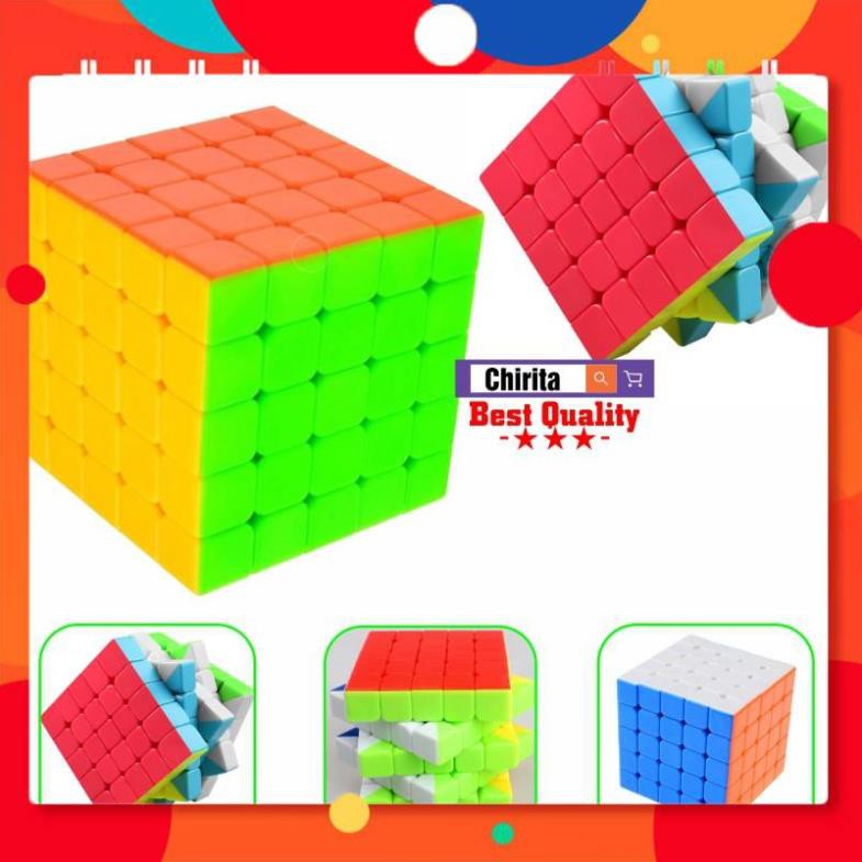 Đồ chơi rubik 5x5 Magic Cube không viền Ju Xing Toys 5x5x5 cao cấp dạ quang