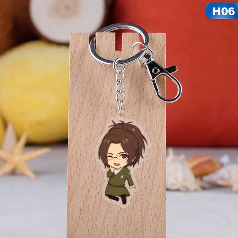 Móc khóa nhựa acrylic hình nhân vật Levi Ackerman 4.8 trong Attack On Titan