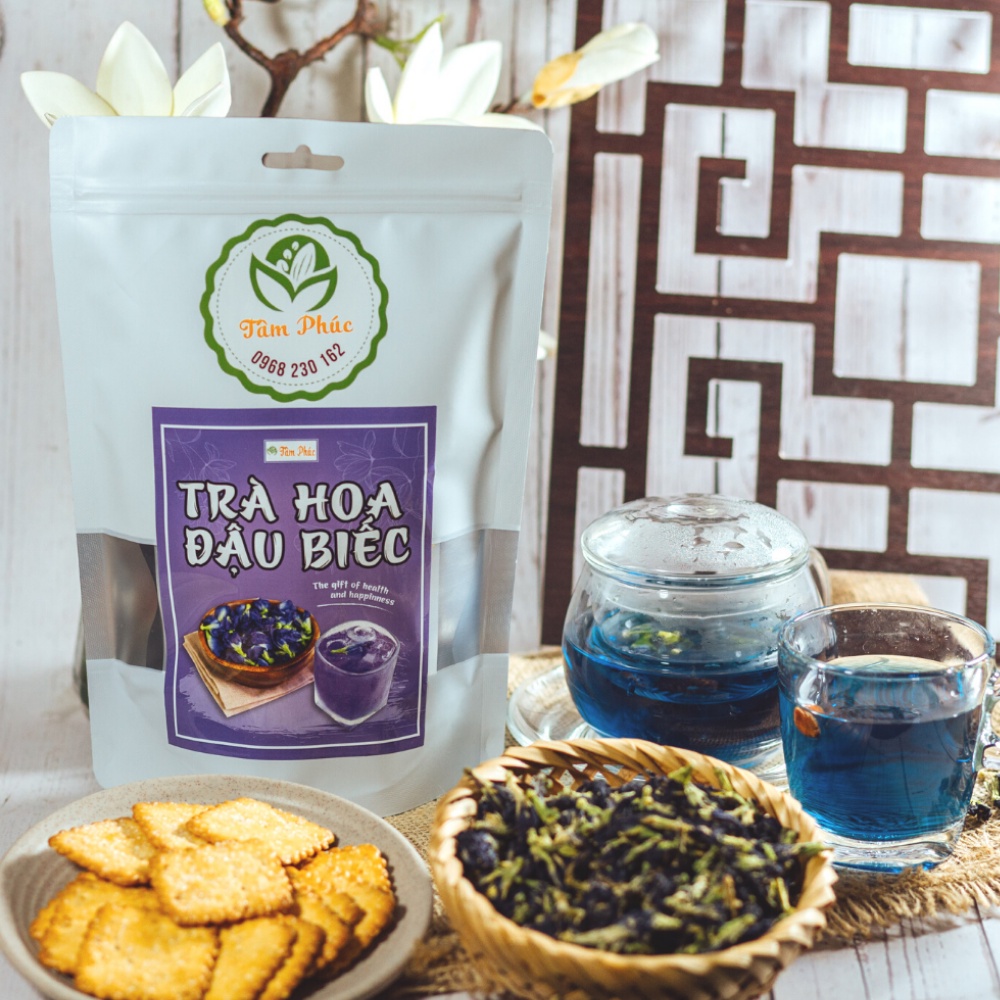 Trà Hoa Đậu Biếc - Hương Vị Thuần Khiết Từ Thiên Nhiên - Trà Lam Hồ Điệp Hỗ Trợ An Thần, Thải Độc, Duy Trì Vóc Dáng.....