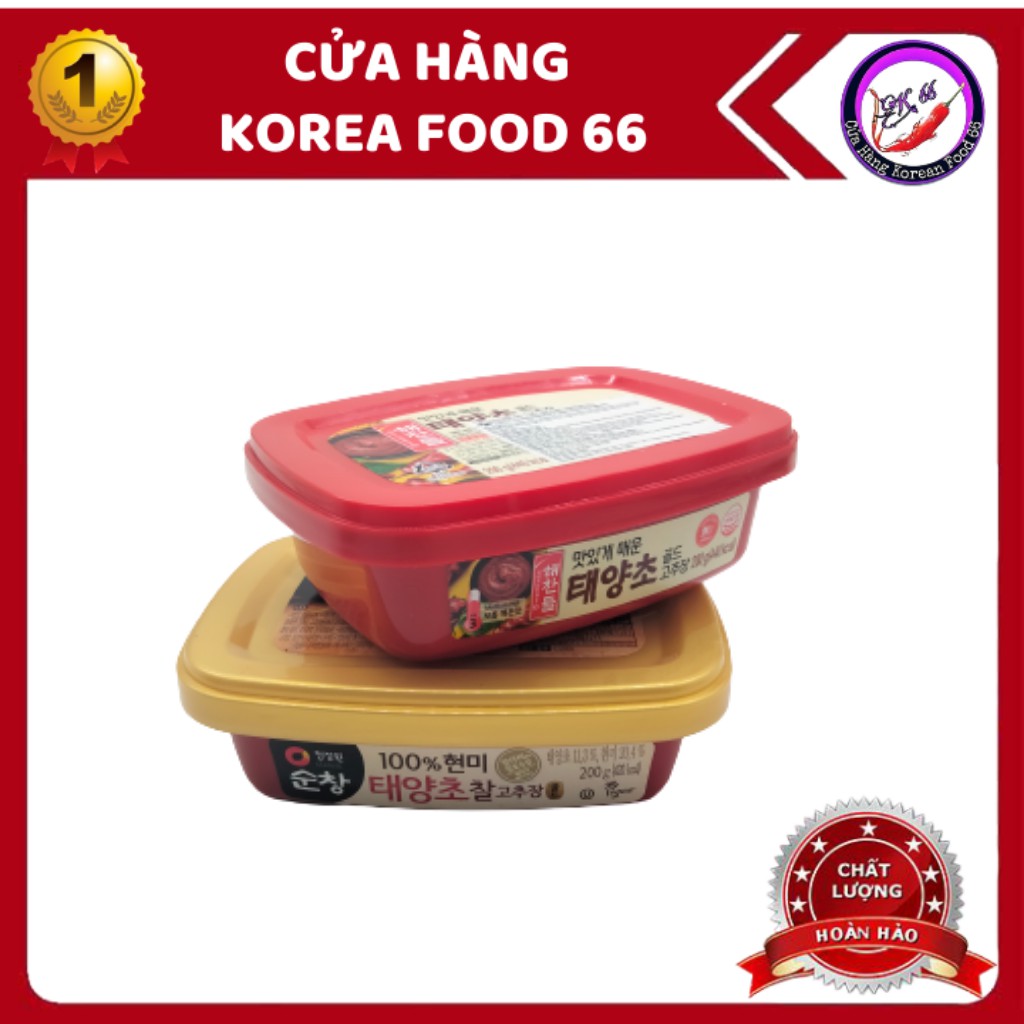 Tương ớt Hàn Quốc 200G và Tương Ớt Gạo Lứt 200G