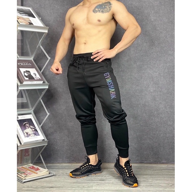 Quần Tập Gym Nam – Jogger Gym GymShark Hàng Nhập Khẩu Vải Nỉ Da Cá Cao Cấp