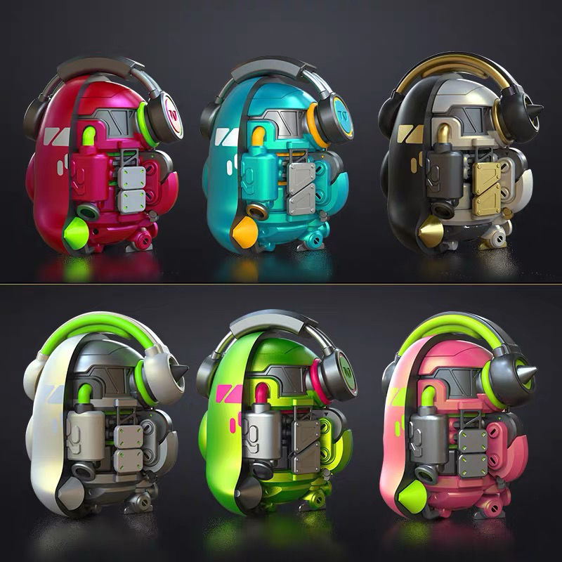 High quality goods ·  LAMTOYS MECHA PUPU semi-mechanical penguin series Blind Box fashion toys hand-held doll car ornaments