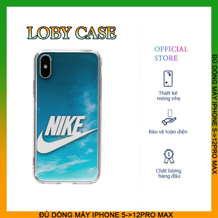 Ốp đt/ip chống sốc nike trong suốt Ốp ip viền vuông Iphone 7/8/8Plus/X/Xs/Xs Max/11/11 Promax/12/12 Promax BRD20210911