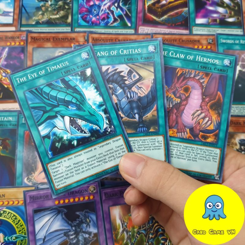 [BÀI IN] Bài YuGiOh - Bộ 54 lá bài Legendary Dragon Of Atlantis Deck - Card Game VN