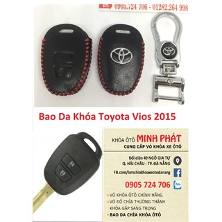 Bao Da + Móc Khóa Xe Toyota Vios 2015-17
