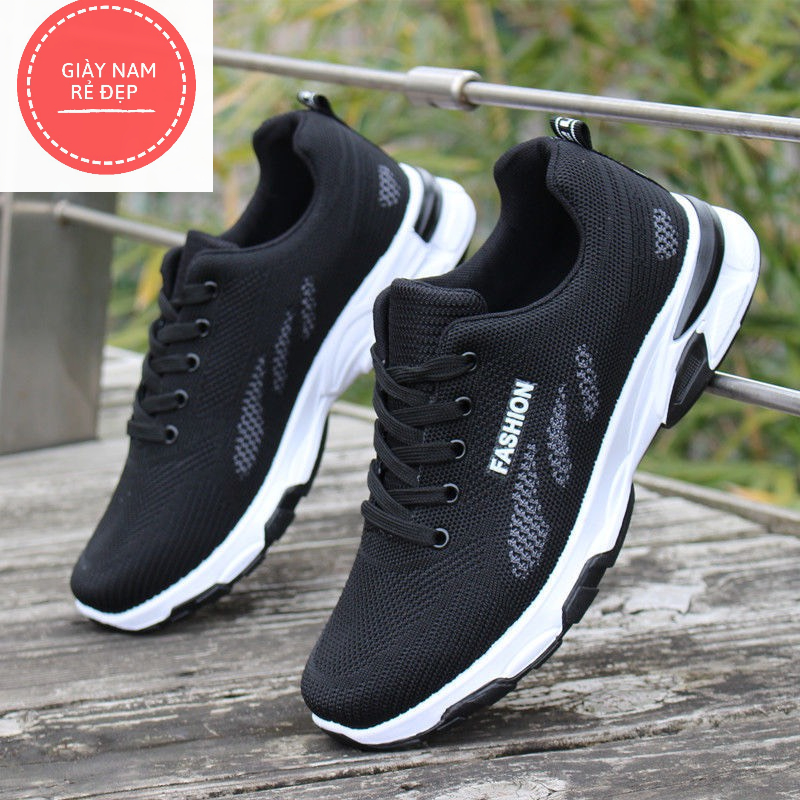 Giày thể thao nam sneaker Fashion 3 Lá Gót Màu Cá Tính Thời Trang