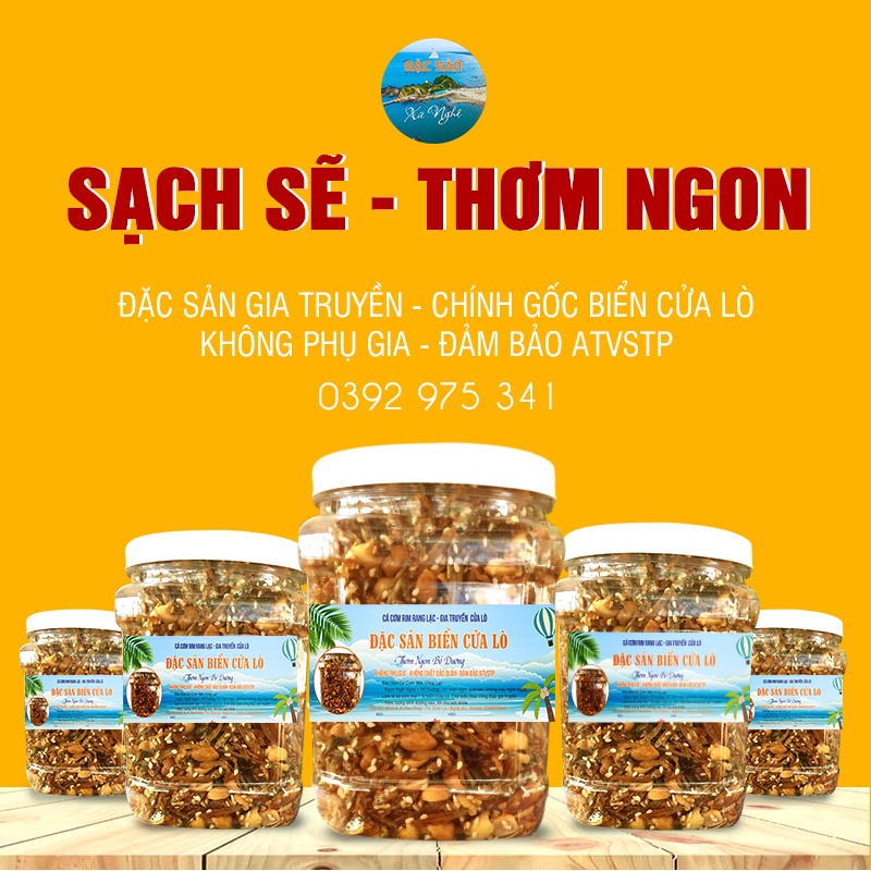 Cá cơm rim rang lạc vừng cá mờm đặc sản biển Cửa Lò sạch sẽ đảm bảo ATVSTP không chất bảo quản | BigBuy360 - bigbuy360.vn