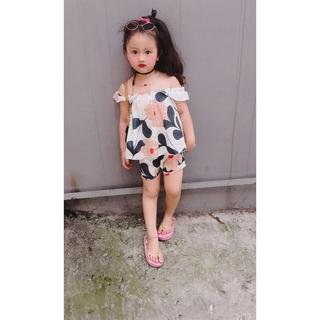 Bộ Lụa Hoa Cánh Tiên Cho Bé Gái