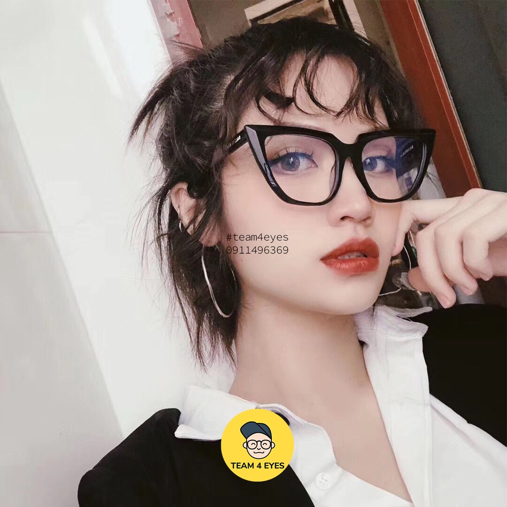 Gọng kính cận nhựa mắt mèo miumiu form trung bình to thời trang hottrend Team4eyes