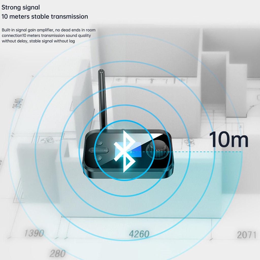 Bộ Thu Tín Hiệu Âm Thanh Bluetooth 5.0 AUX 3.5mm RCA Cho TV PC Xe Hơi