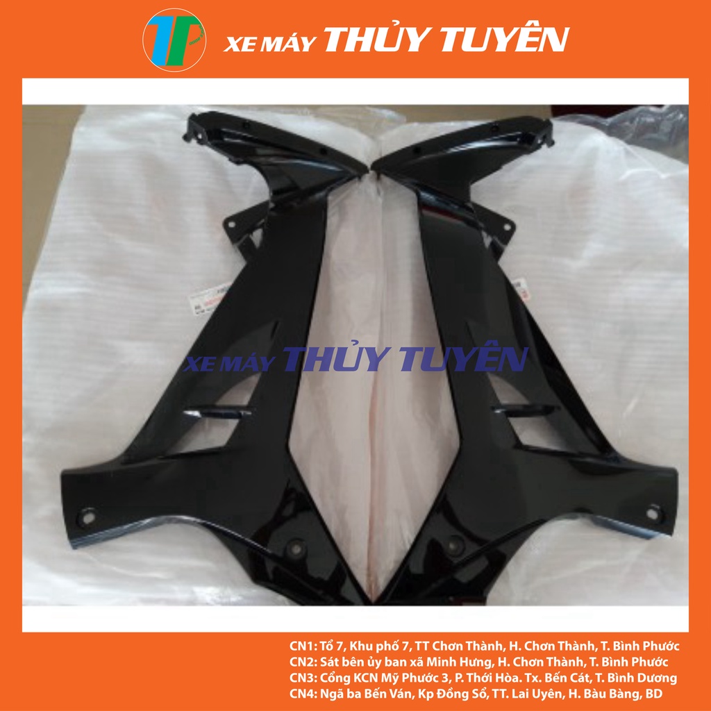 Ốp Thân - bửng trong đen bóng Sirius chính hãng yamaha Dàn áo si