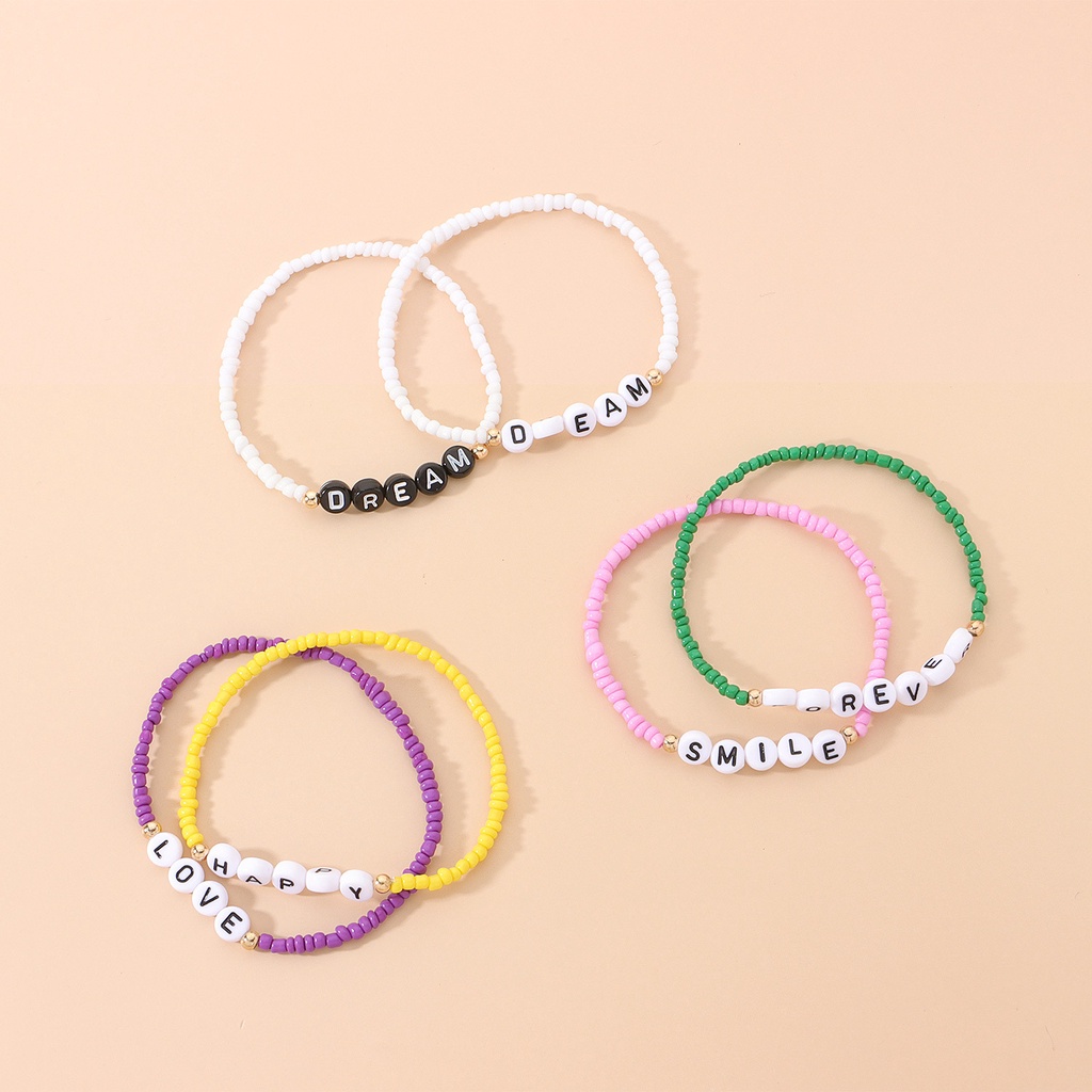 Vòng Tay Chuỗi Hạt Acrylic Nhiều Màu Thời Trang Cho Nữ