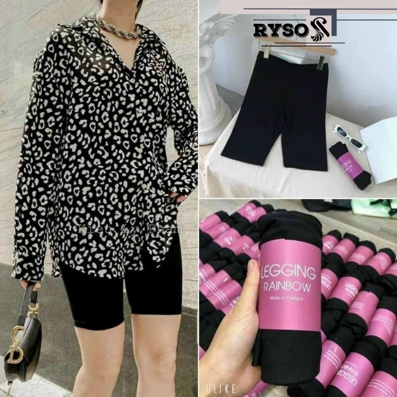 Quần legging chất co giãn thoải mái phong cách năng động cho nữ