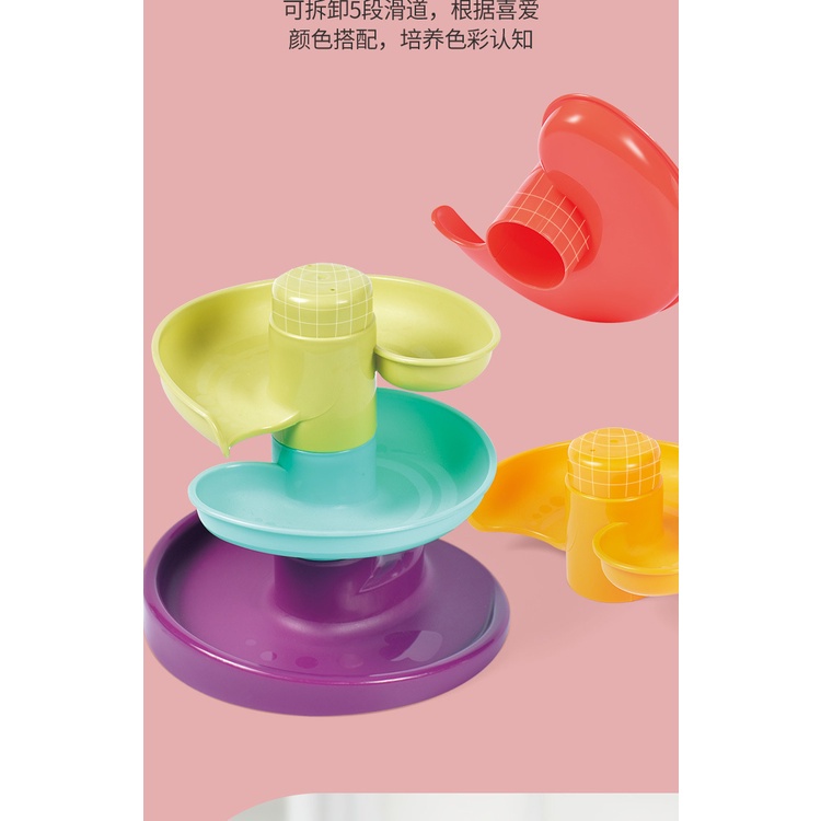 [1-3 years old] baby multi-layer shooting track ball, rolling ball slide, baby early education educational toys