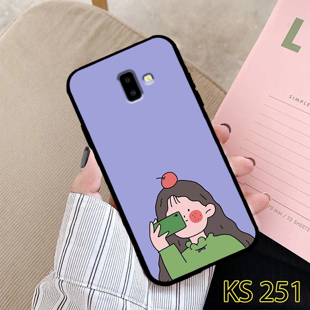 Ốp lưng Samsung J4/J4 Plus/J4 Core in hình Little Girl siêu đáng yêu, dễ thương_KINGSTORE.HN_Ốp SS